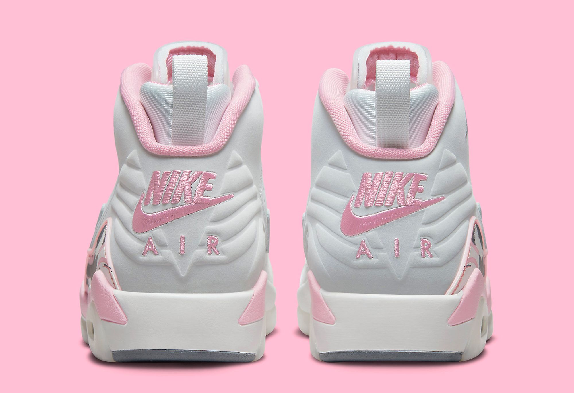 Pink and clearance gray jordans 219