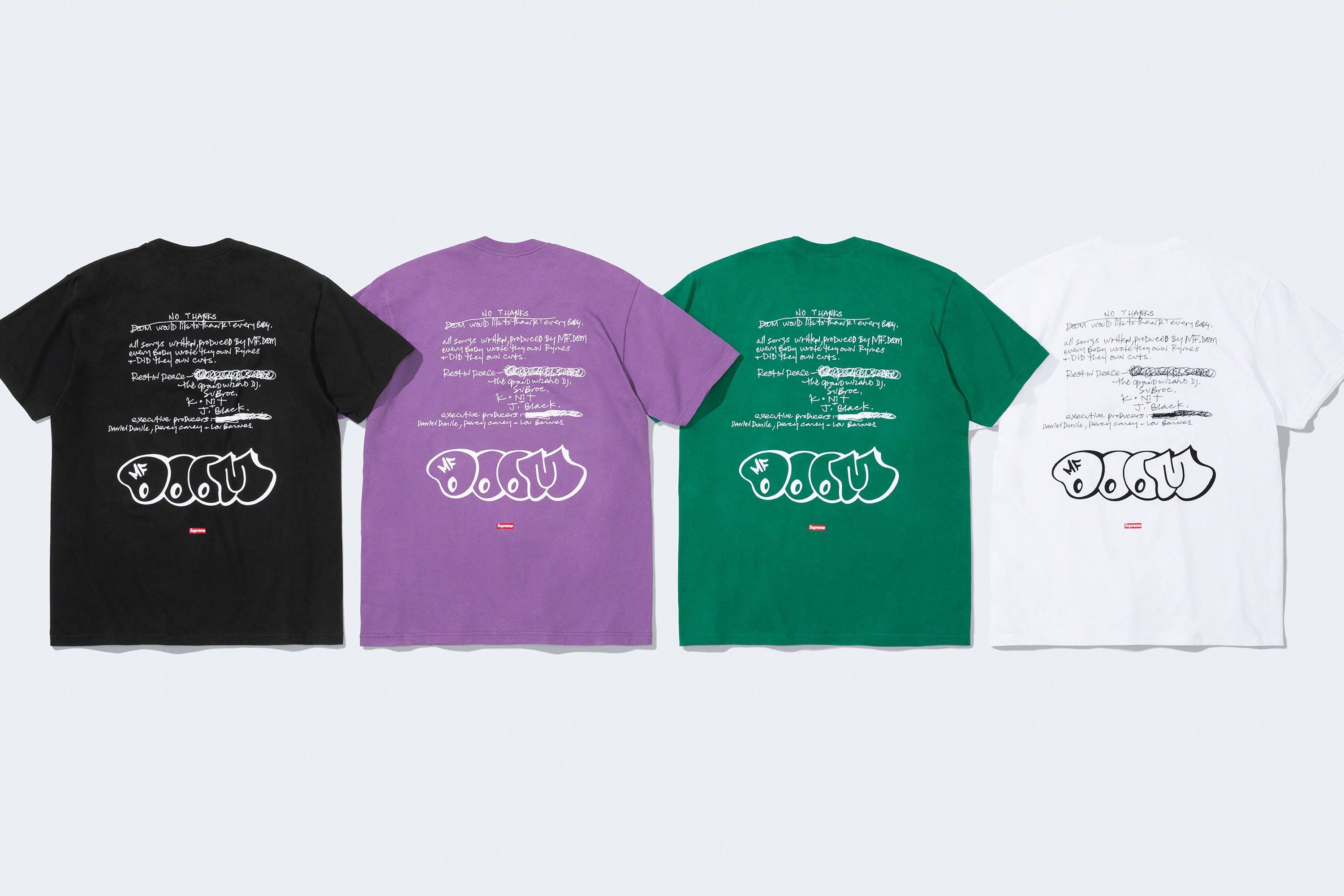 Supreme MF DOOM Tee Black Supreme Mf Doom Tee 