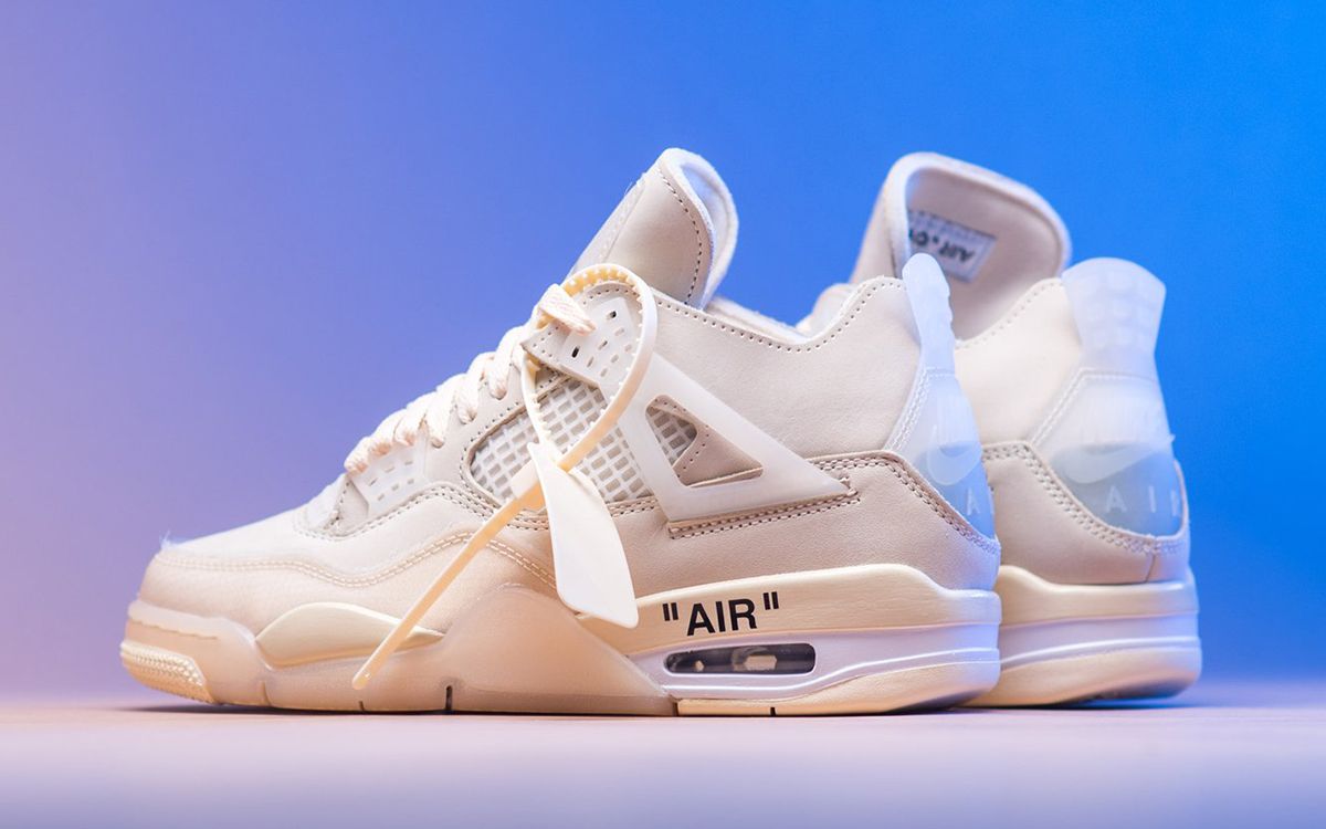 Where to Buy the OFF WHITE x Air Jordan 4 Sail House of Heat