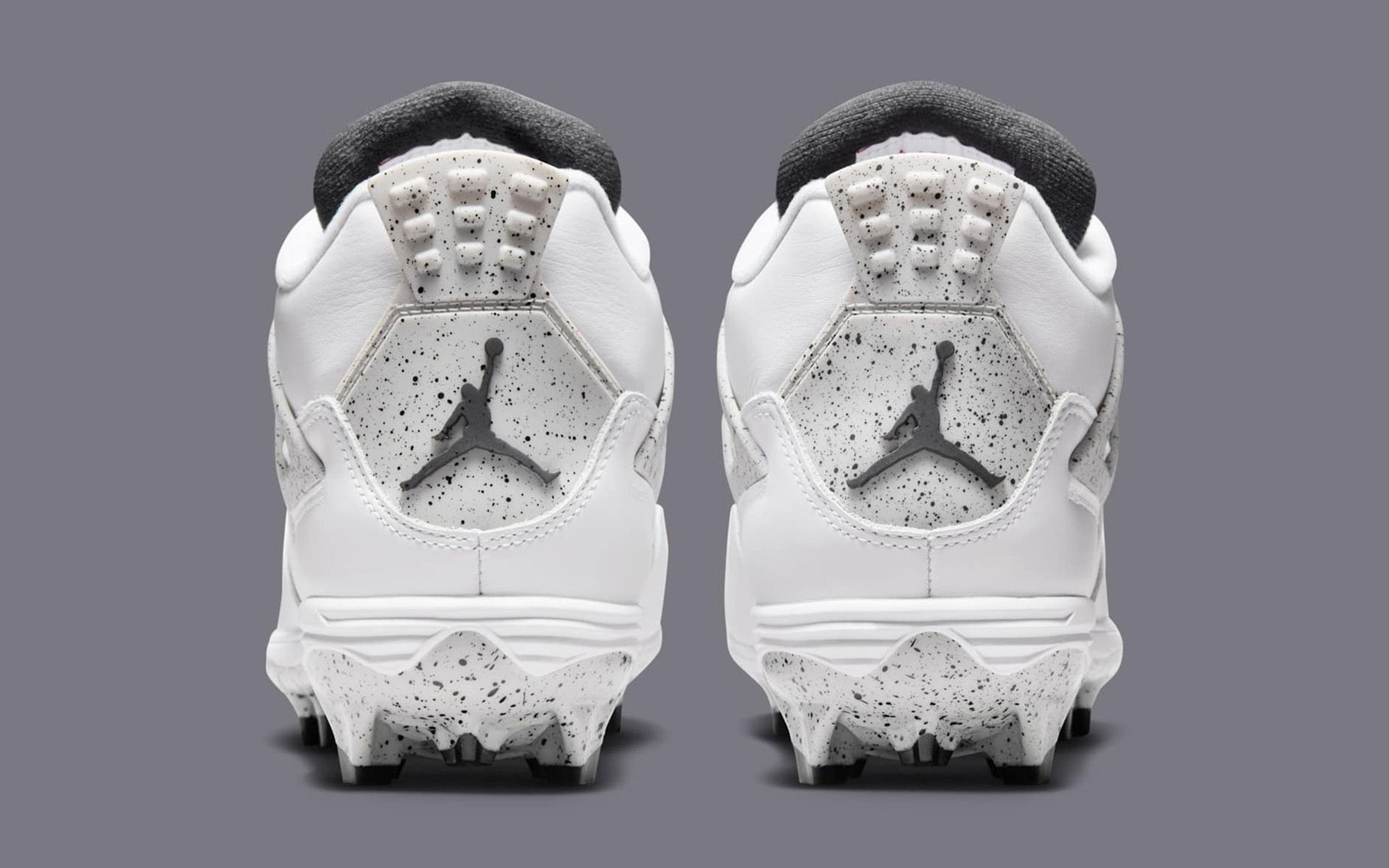 jordan 4 cleats white