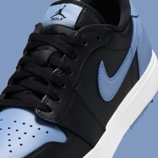 Air Jordan 1 Low OG Golf "Black/Chambray" (SKU: IQ3417-003). Photo via Nike.