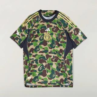 BAPE®︎ x Adidas Football Jersey "Crew Green" collaboration.