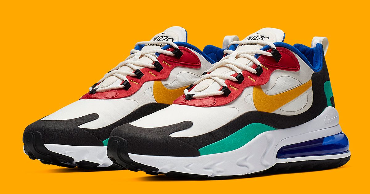 Nike Air Max 270 React Bauhaus Geometric Multi Men\'s 11 AO4971-002 Nike Air Max 270 React  main image 2