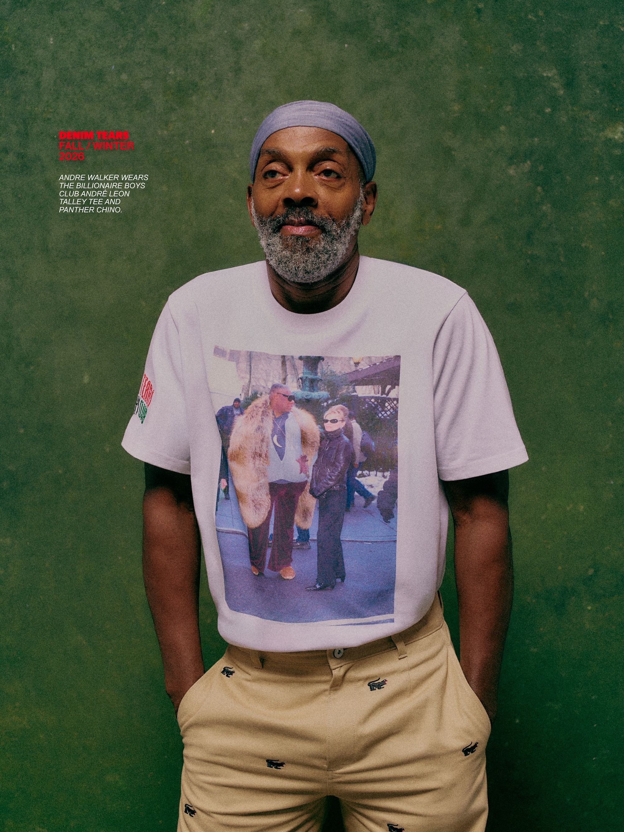 Andre Walker for Denim Tears Fall/Winter 2026 Collection. Photo via Denim Tears.