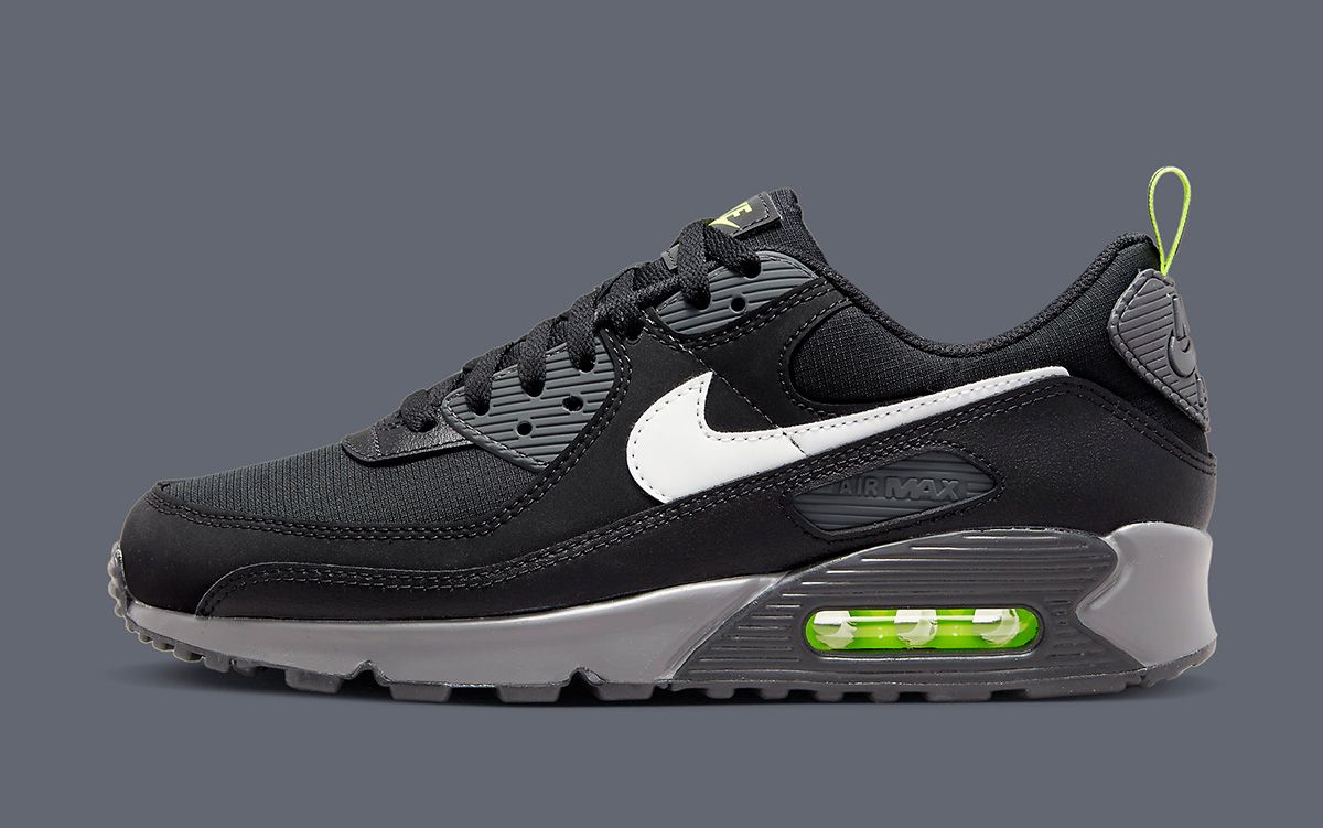 Nike air max outlet 90 black/volt/light smoke grey