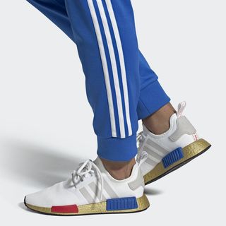 adidas nmd r1 white metallic gold blue red fv3642 release date info 7