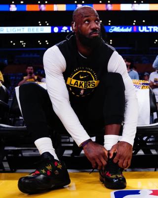 LeBron James Nike LeBron 23 "Closing Ceremony" P.E. inspired by Kith's LeBron 15 collab from 2018.
