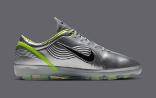 Nike Cryoshot "Mercurial Vapor 1" (Chrome/Lime; SKU: IQ8161-001). Photo via Nike.