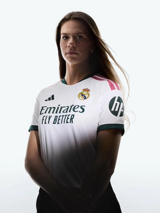 Bella Andersson for Real Madrid 26/27 Home Jersey. Photo via adidas.