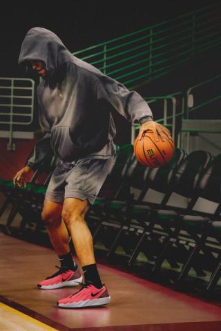 Ja Morant wearing the Nike Twelve Time in a "Solar" colorway. Photo via Nike.