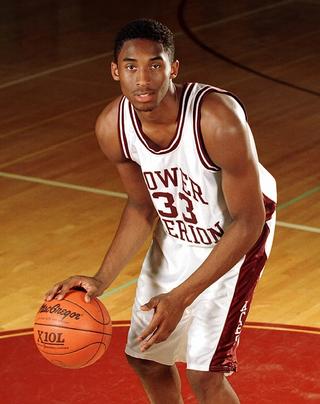 A young Kobe Bryant suited up for Pennsylvania's Lower Merion High School.