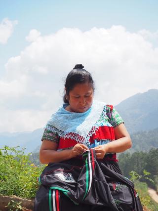 Artisan working on the Someone Somewhere x adidas x Mexico 2026 Third jersey. Photo via Someone Somewhere.