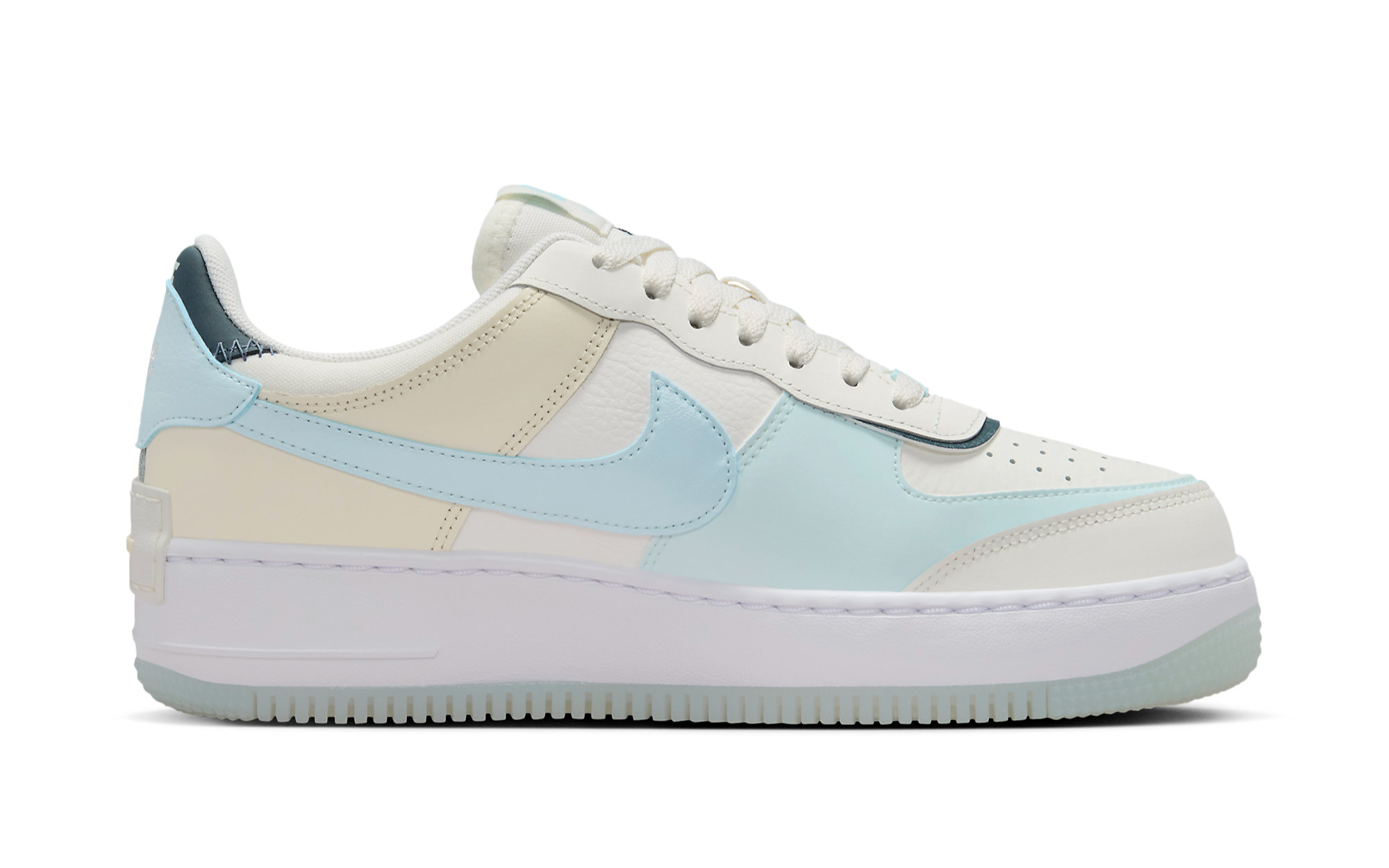 nike air force 1 shadow pastel blue pink ghost