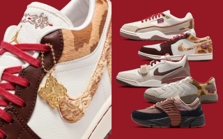 Five different pairs from Jordan Brand's Chinese New Year 2026 Collection (Year of the Horse).