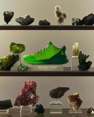 Nike Kobe 3 Low "Electric Green" Protro basketball shoe from Nike Basketball's "Droppin' Gems" Series.