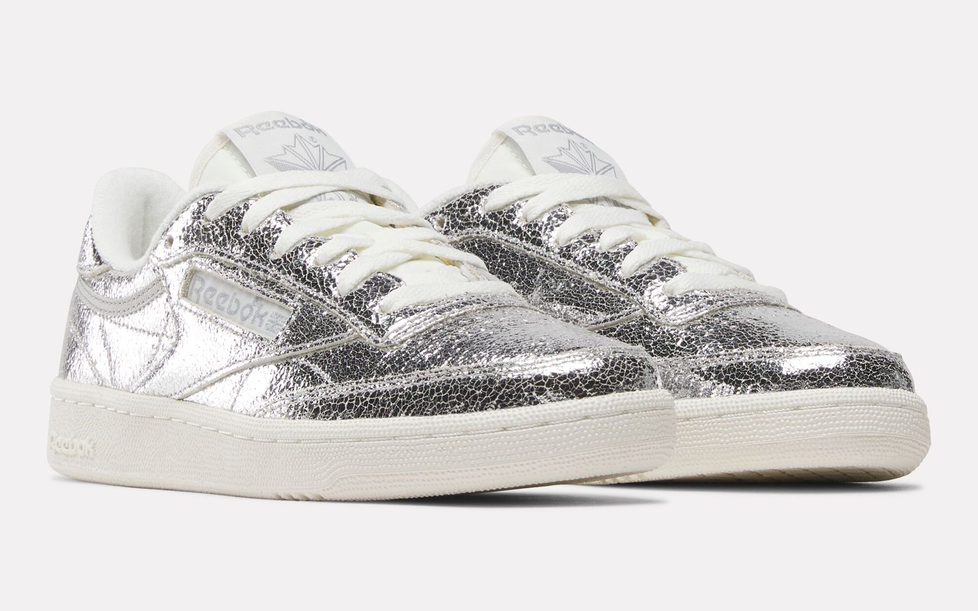 Women's Reebok Club C 85 "Silver Metallic" (SKU: 100271719). Photo via Reebok.