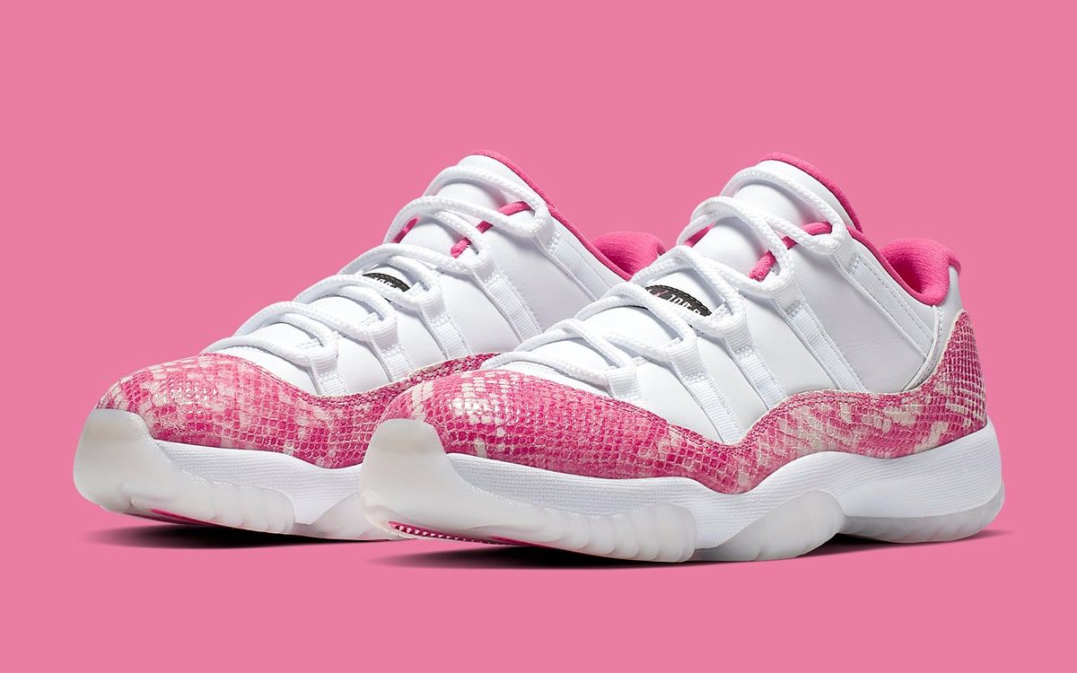 Jordan 11 low pink snakeskin 2019 best sale