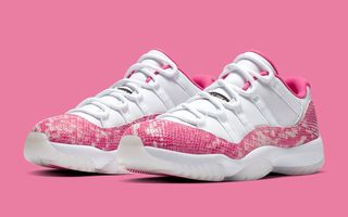 The X Air Jordan For New Beginnings Pack Low WMNS “Pink Snakeskin” Drops on May 7th