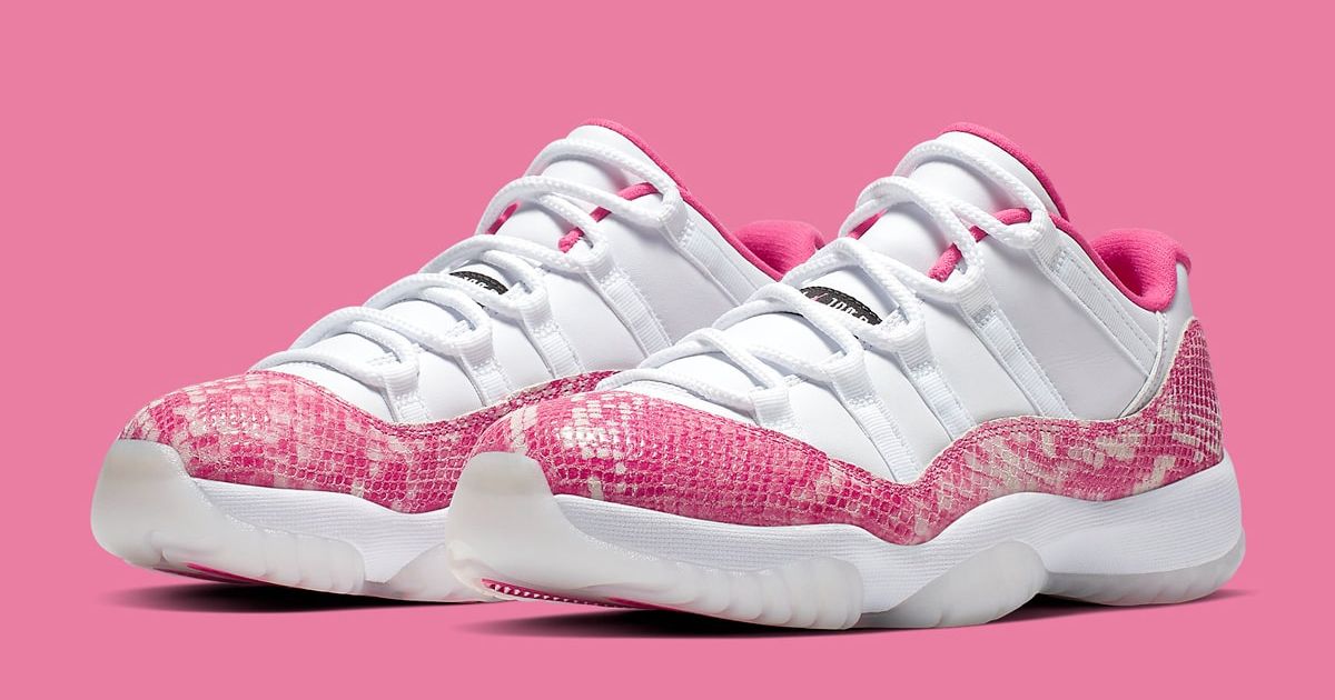 The Air Jordan 11 Low WMNS “Pink Snakeskin” Drops on May 7th | House of ...