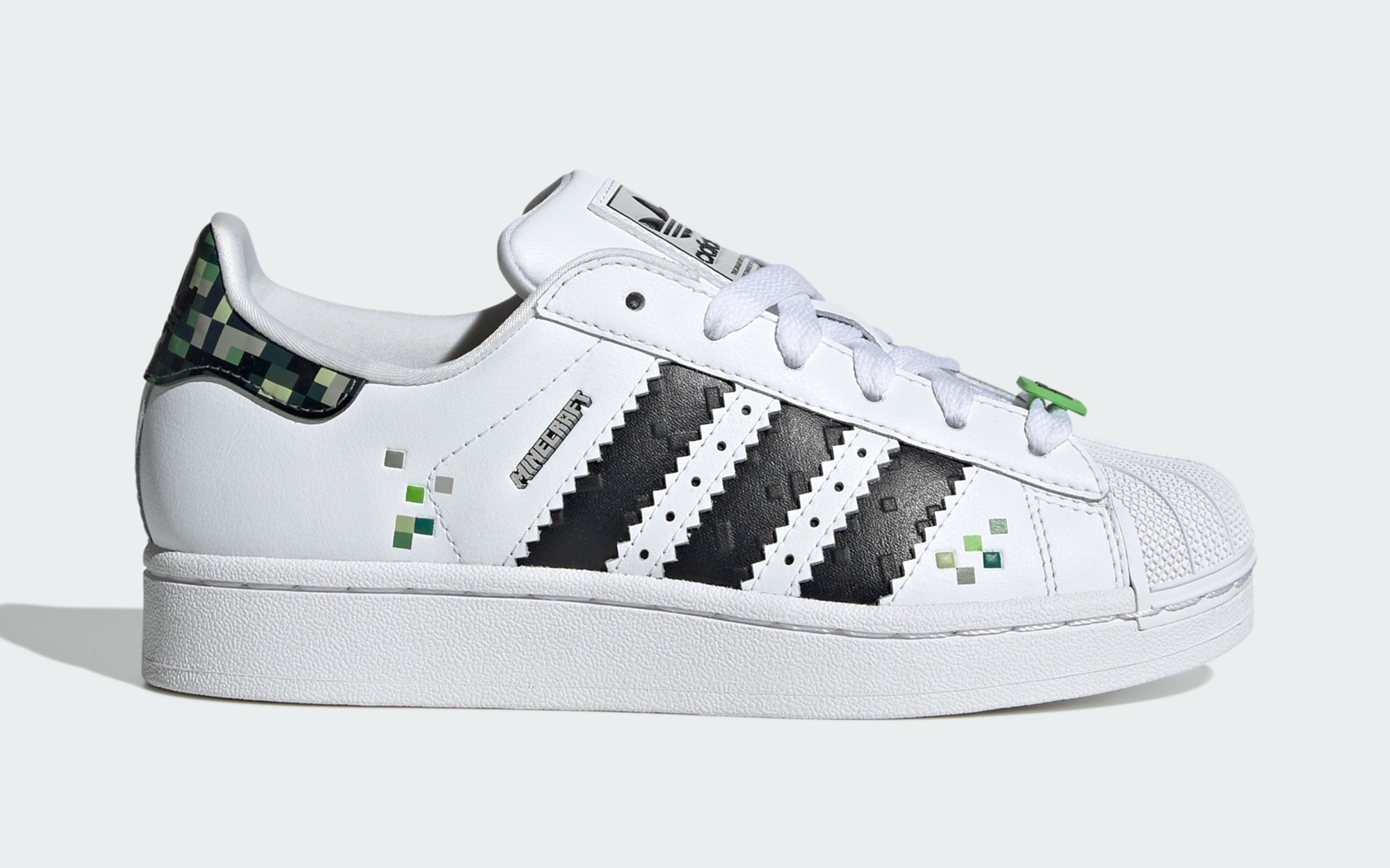 Creepers Take Over the Minecraft x Adidas Superstar for Kids | House of  Heat