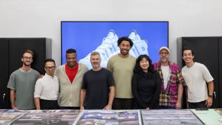 Wilson Smith III and Tate Kuerbis amongst students during Savannah College of Art and Design (SCAD) SNKR Culture Week 2025.