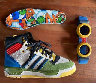 Hebru Brantley Buddies-Up with BBC on the adidas Rivalry Hi for Art Basel