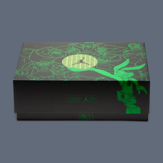 Women's Air Jordan 11 "Magic Ball" Shoe Box (Space Jam; SKU: IZ1800-200). Photo via Nike.