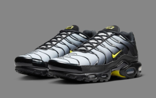 Available Now // Nike Air Max Plus in "Wolf Grey" and "Opti Yellow"