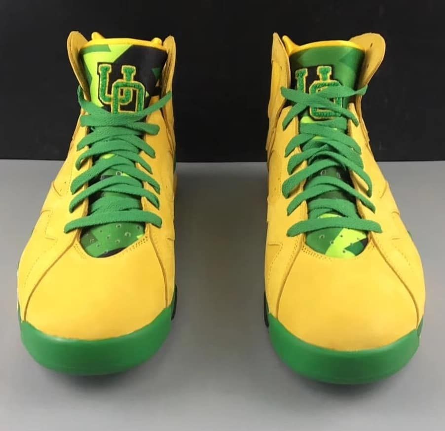 air jordan 7 oregon ducks pe