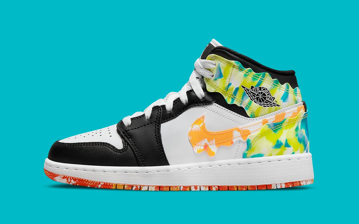 jordan 1 mid composition notebook foot locker