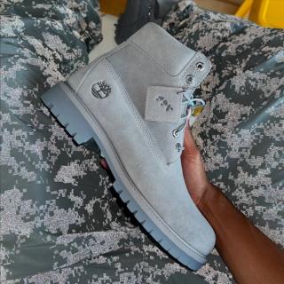 ICE STUDIOS's "Grey" Timberland® Premium 6-Inch Boot collaboration.