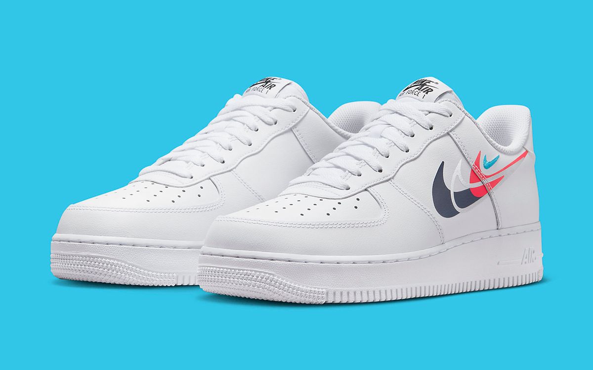 A Brand New Nike Air Force 1 Low “Multi-Swoosh” Appears for