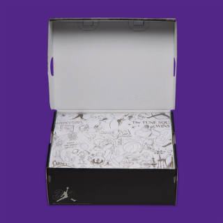 Space Jam x Women's Air Jordan OG "Amusement Park" Shoe Box (SKU: IX6376-001). Photo via Nike.