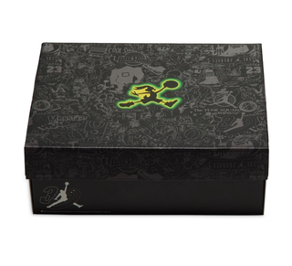Space Jam x Air Jordan 11 MCS "Magic Ball" Baseball Cleats Shoe Box (SKU: JA7792-400). Photo via Nike.