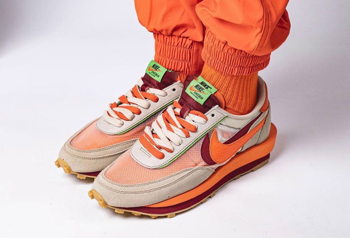 nike ld waffle sacai orange blaze