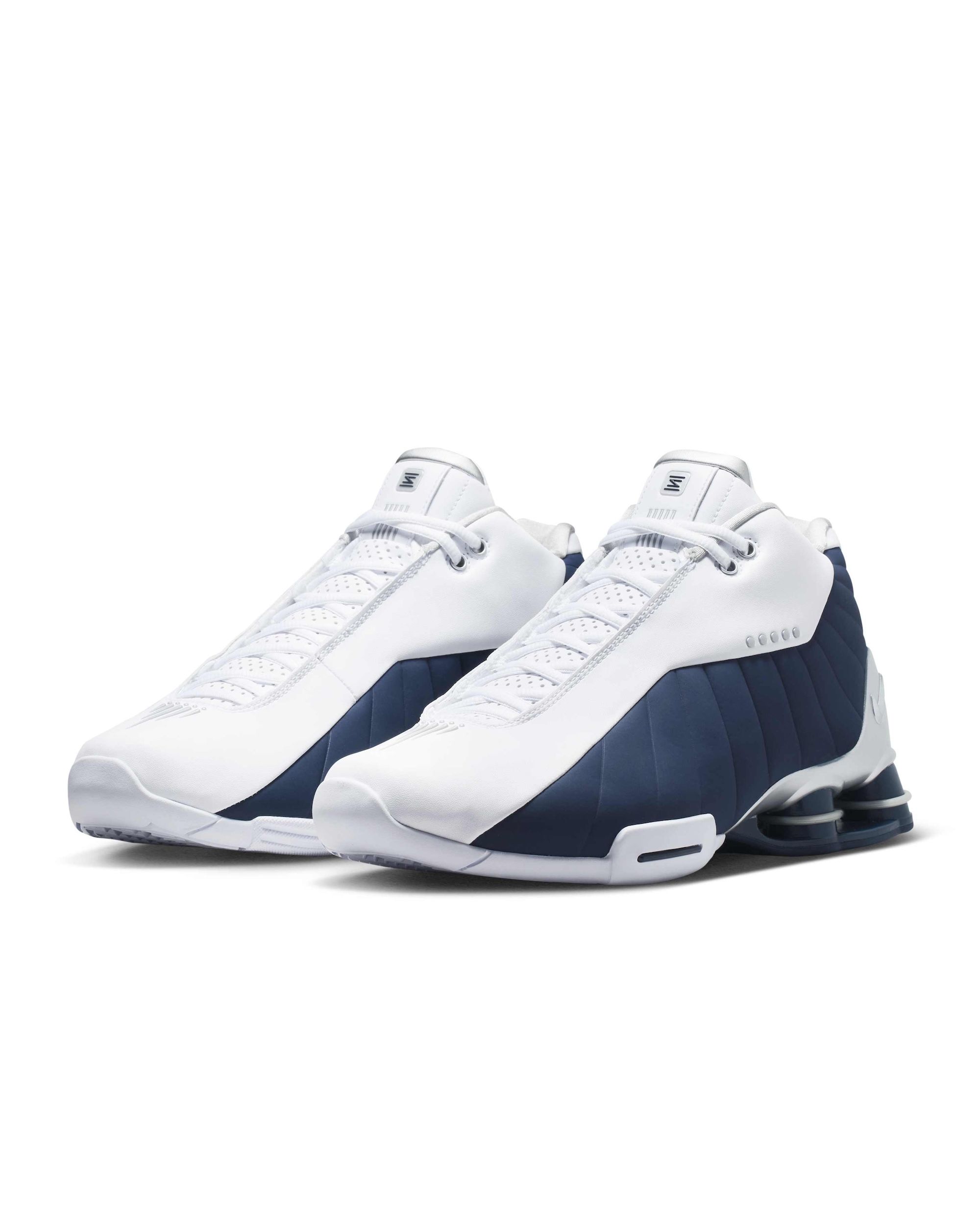 Nike Shox BB4 "Olympic" (June 2026 Release, SKU: IR1983-100). Photo via Nike.