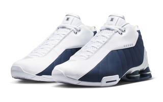 Nike Shox BB4 "Olympic" (June 2026 Release, SKU: IR1983-100). Photo via Nike.