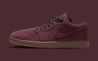 Men's Air Jordan 1 Low "Dark Team Red/Gum Brown" (SKU: IO2047-600). Photo via Nike.