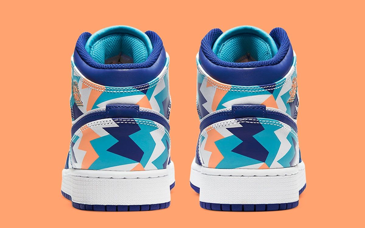 air jordan 1 mid geometric print