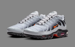 The Wolf Grey Nike Air max Plus Appears With A "Picante Red" Nike Swoosh