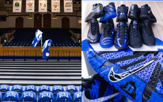 Multiple pairs of Player-Exclusive Nike Basketball shoes for Duke Basketball for the 2025-26 season.