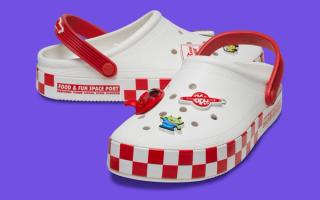 Available Now // Toy Story x Crocs Off-Court Clog "Pizza Planet"