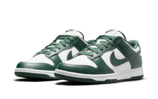 The gainsboro Nike Dunk Low “Michigan State” Returns On May 10th