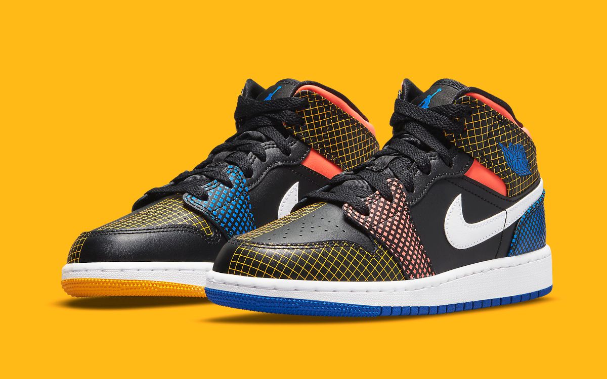 Air jordan 1 mid multicolor release date sale