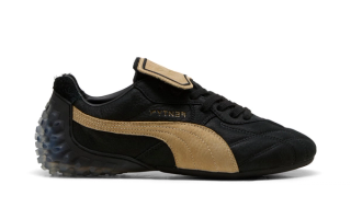 FENTY x PUMA Avanti Stitched in a black-and-gold color scheme.