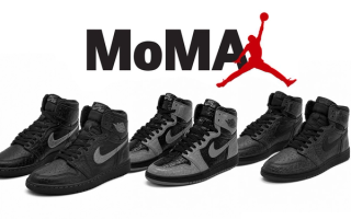 Speculative mock-up placeholder for MoMA's rumored three Air Jordan 1 High collaborations releasing Spring 2027. Images via Sneaker News & @rchrdp305 on Instagram.