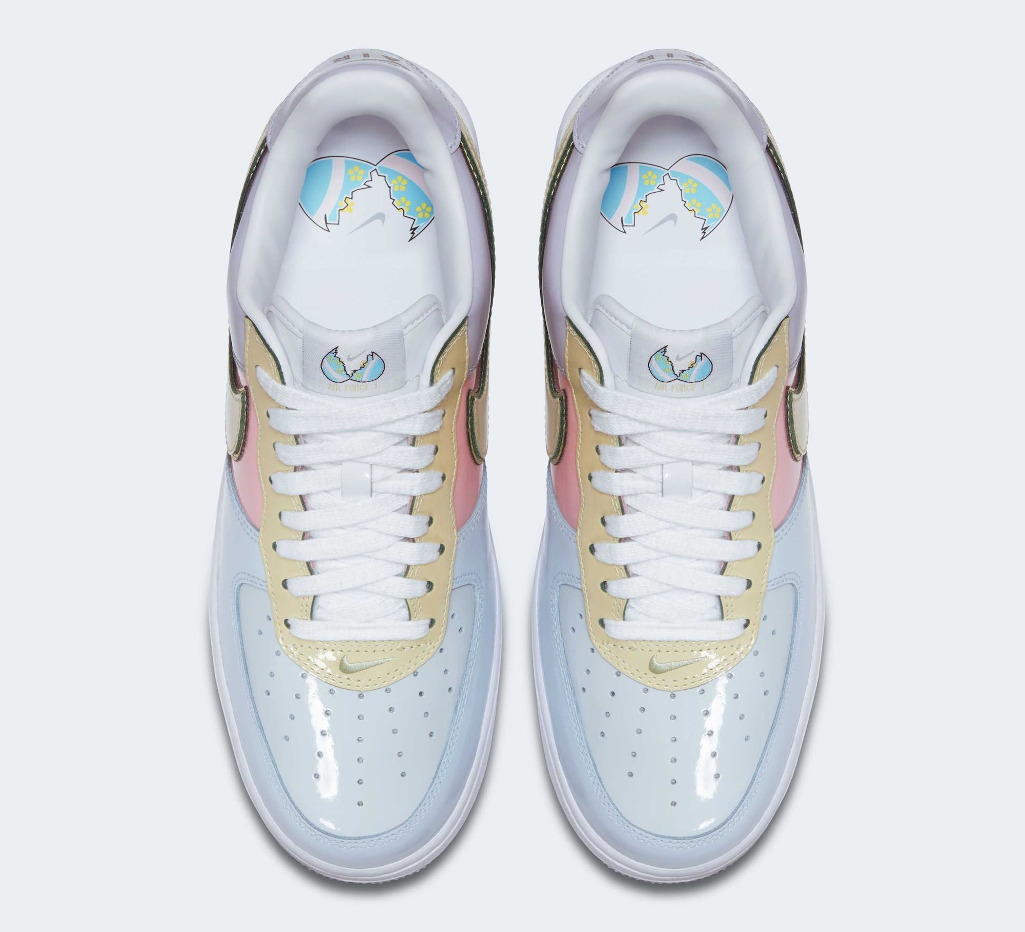 Nike Air Force 1 Low "Easter" (Patent Leather, SKU: 845053-500). Photo via Nike.