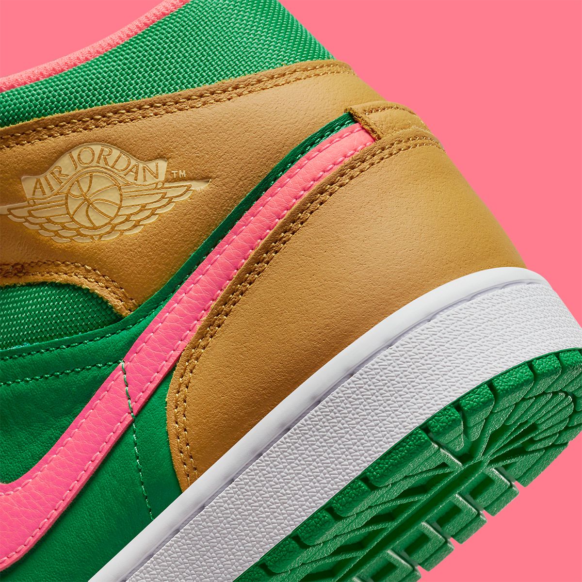 The Wheat and Watermelon Jordan 1 Mid is Also Releasing for Adults