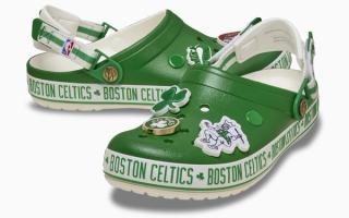NBA x Crocs Crocband™ Clog "Boston Celtics" (SKU: 212799-90H). Photo via Crocs.