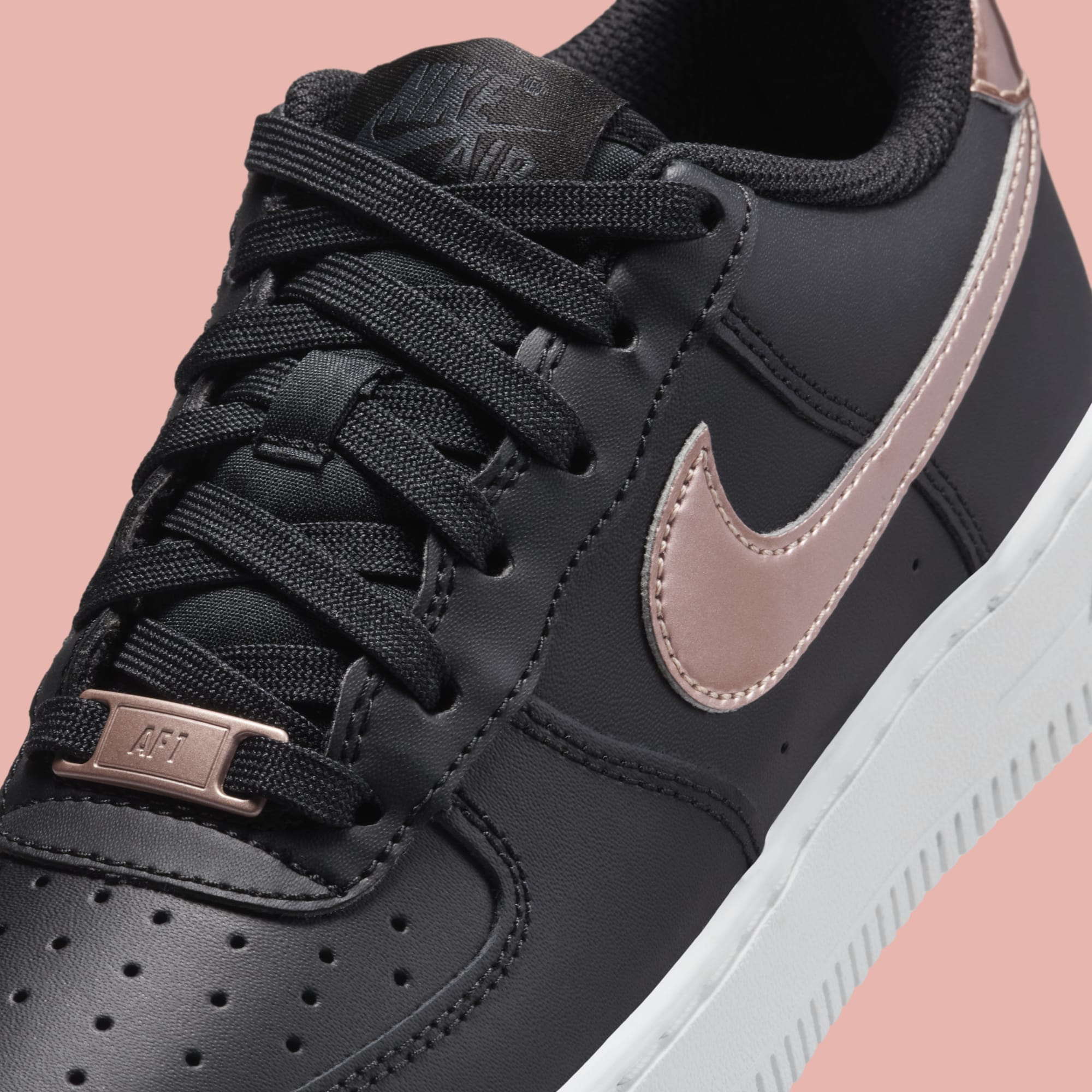 Nike air force 1 metallic rose gold best sale